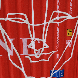 Close-up detail of Anser's unique minimal style and line-based characters