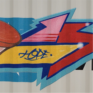 Close-up detail of Hope TCM's experimental and exploratory letter styles