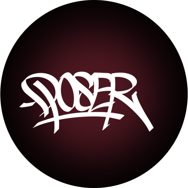 Authentic POSER graffiti tag signature on the one-of-a-kind art collectible